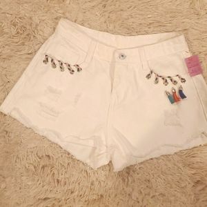 White daisy dukes Sz M